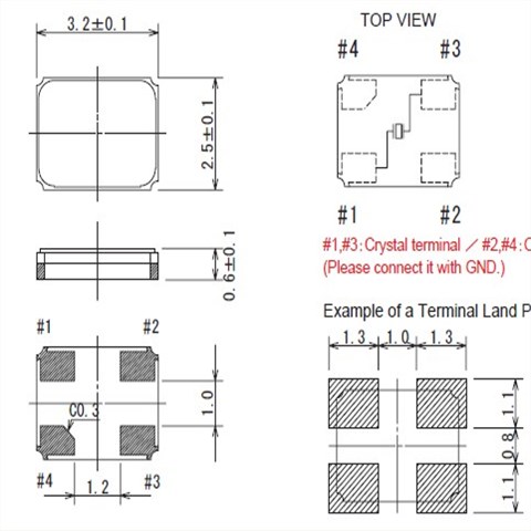 贴片晶振,石英晶体谐振器,KH-3225晶振