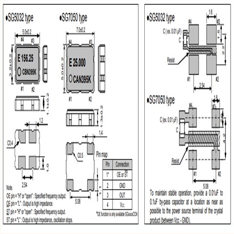 爱普生晶振,有源晶振,SG7050CCN晶振,X1G0045010001晶振