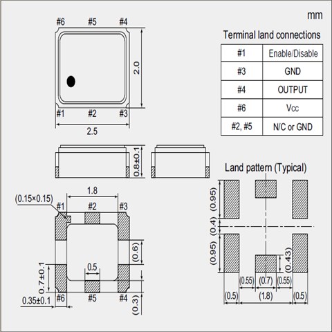 NDK晶振,温补晶振,NT2520SD晶振,Compensated Crystal Oscillator