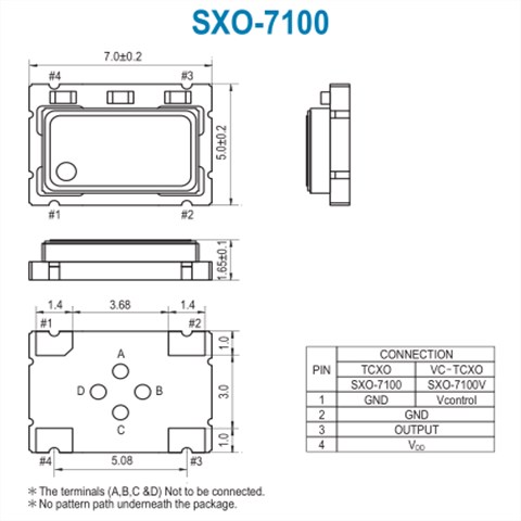 SMI晶振,温补晶振,SXO-7100晶振,机械设备晶振
