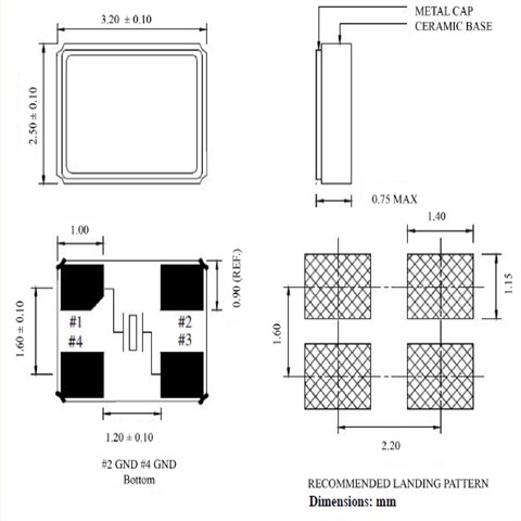 ABM8W-13.0000MHZ-4-D1X-T3,13M,4PF,3225,10PPM,ABRACON