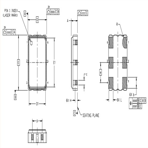 6G电信晶振/Skyworks有源差分振荡器Si535/535AC106M250DG