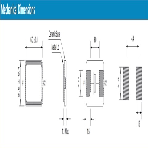 QTC6B40.0000FCT2I30R,德国夸克水晶振动子,6035mm,40MHZ