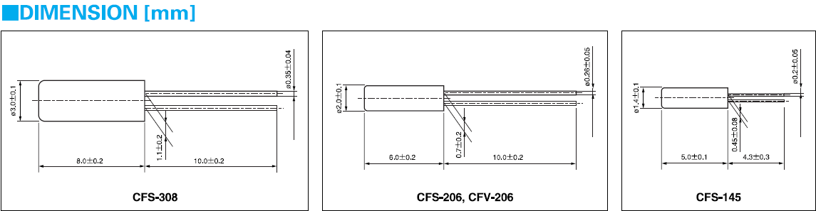 CITIZEN晶振,石英晶振,CFS-308晶振,32.768KHZ晶振