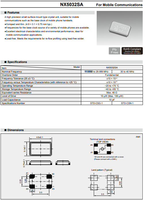 NX5032SA