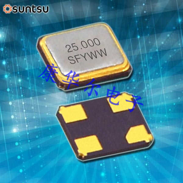 欧美小尺寸SUNTSU晶振,SXT22410AA16-30.000M四脚晶振,6G无线网晶振