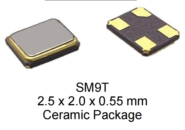SM9T-16-25.0M-10H1GH|普锐特石英晶体|6G蓝牙应用晶振